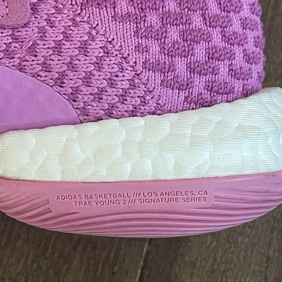 ADIDAS Trae Young 2 Signature Series Basketball Purple Orange Sneaker youth 4.5 - Picture 7 of 7